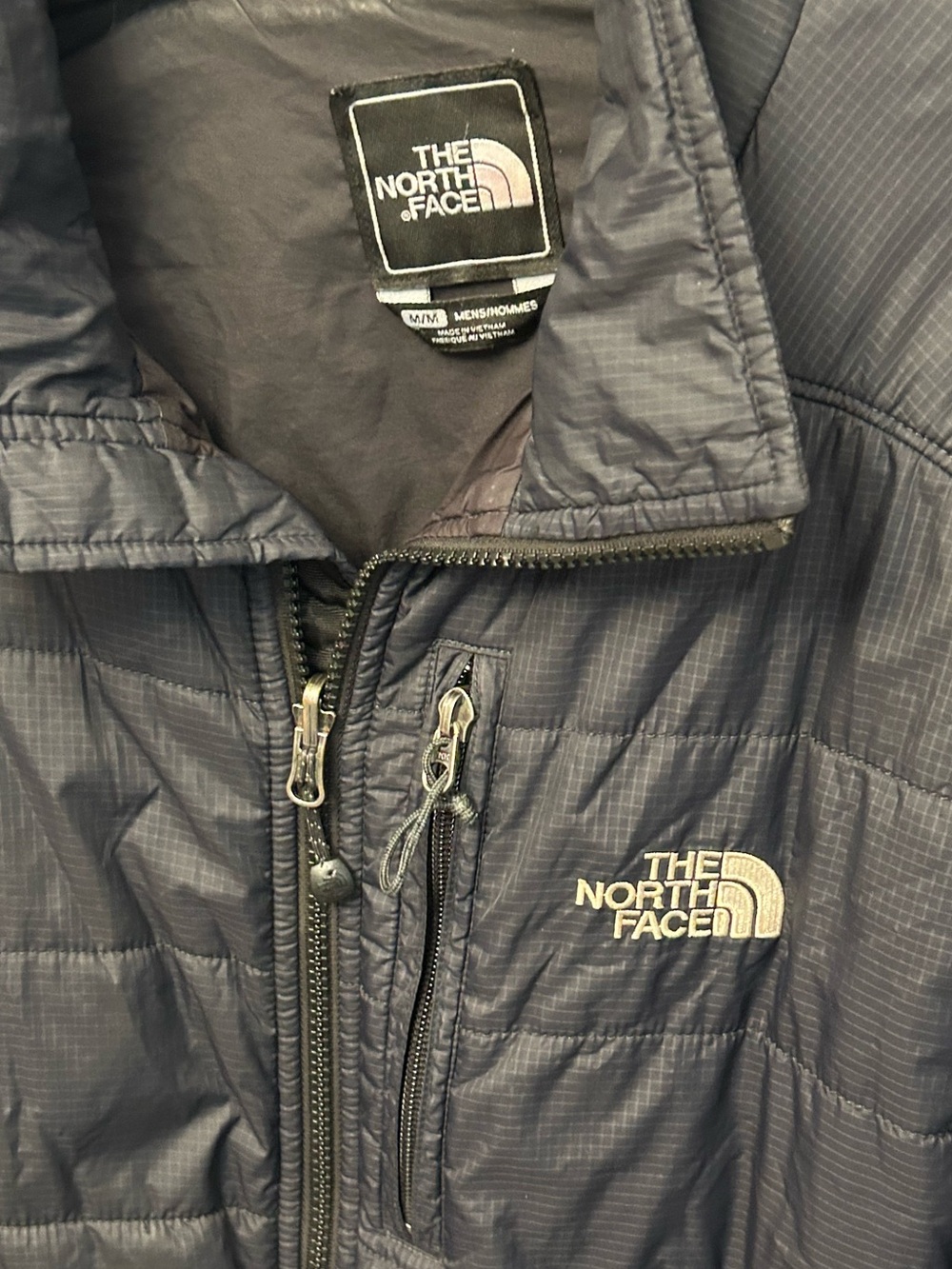 North Face Black Quilted Puffer Primaloft Jacket Men’s SZ M EUC Gorpcore Winter - Picture 11 of 15